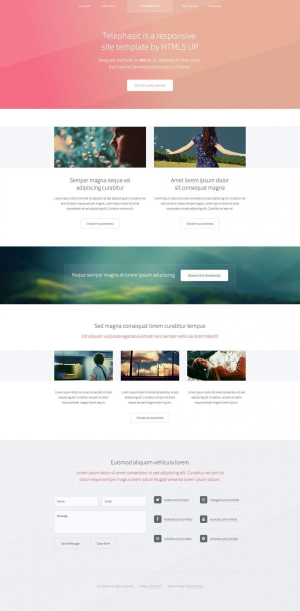 HTML5 Template