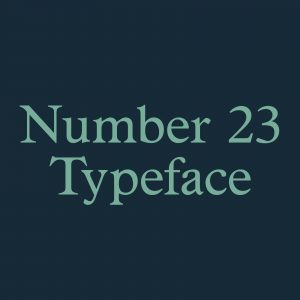 Number 23 Typeface