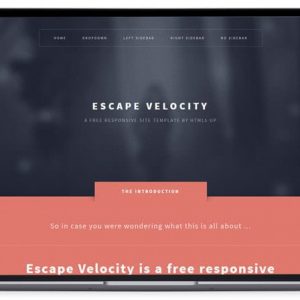Escape-Velocity - Beautiful HTML5 Business Template