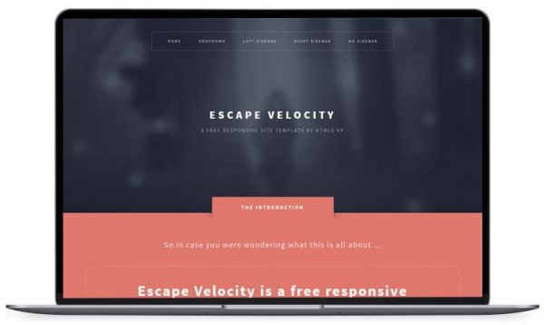 Escape-Velocity - Beautiful HTML5 Business Template