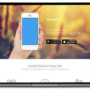 Lifetrakr - Stars App Landing Page