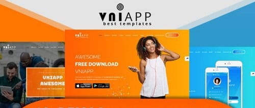 VniApp - Showcase Mobile App HTML Template