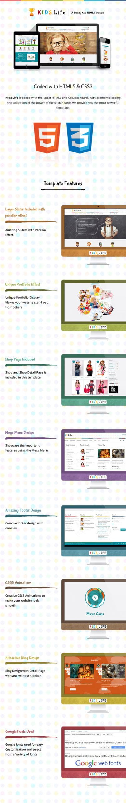Kids Life - A Trendy Kids HTML Template