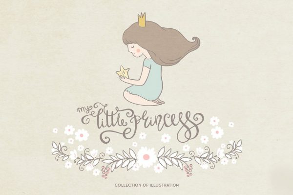 Little princess illustration