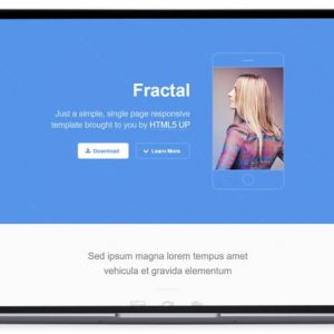 Fractal - App Landing Page Template