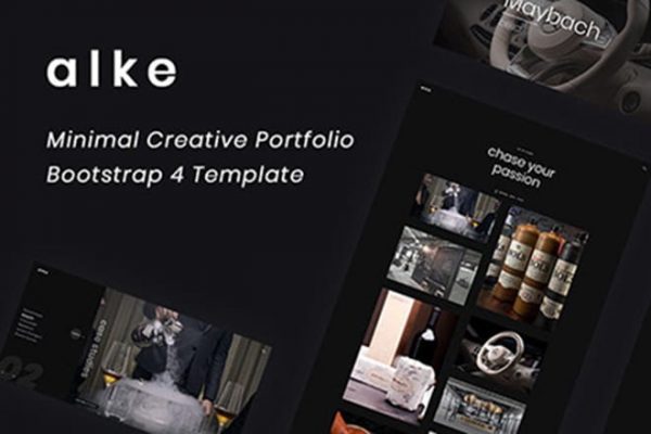 Alke - Minimal Creative Portfolio Template