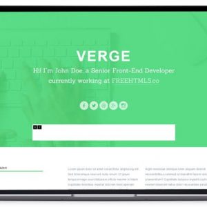 Verge - HTML5 Resume Template