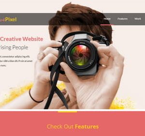 HTML Photography Mobile Website Template