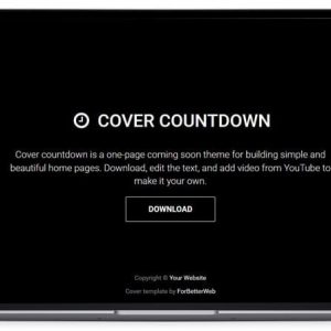 Cover Countdown - Under Construction Website Template
