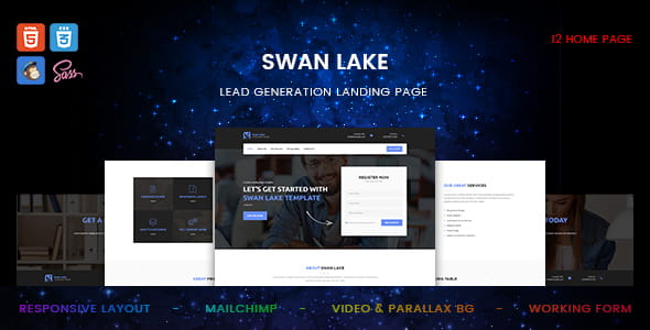 Swan Lake - Marketing Landing Page