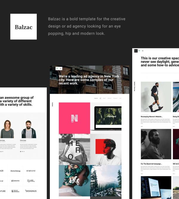 Balzac - A Creative HTML5 Template for Agencies