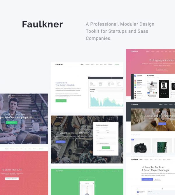 Faulkner - Multipurpose Template for Startups