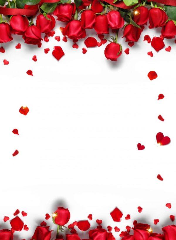 Romantic Red Roses Background