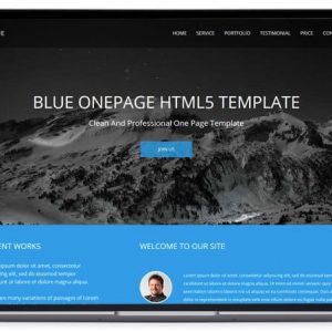 Blue – Onepage Responsive Corporate Template