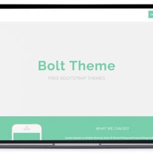 Bolt – Flat One Page HTML5 Template