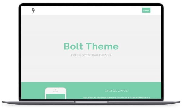 Bolt – Flat One Page HTML5 Template
