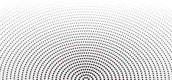 Abstract Halftone Dots Background With Circular Style