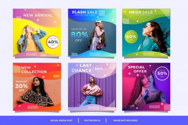 Abstract colorful social media banner template (Turbo Premium Space)