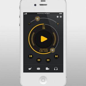 Apple music player user interface