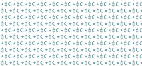 Arabic Pattern Blue With Moon (Turbo Premium Space)