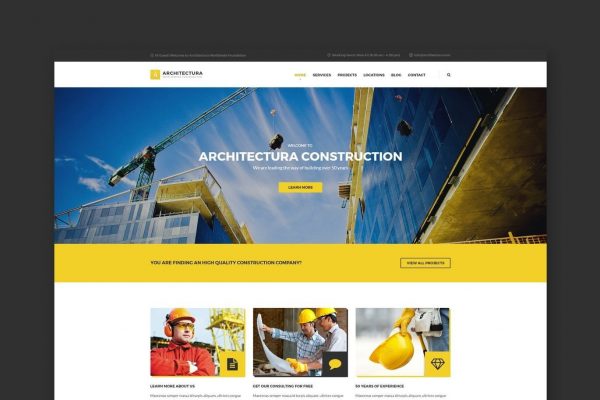 Architectura - Construction HTML Template
