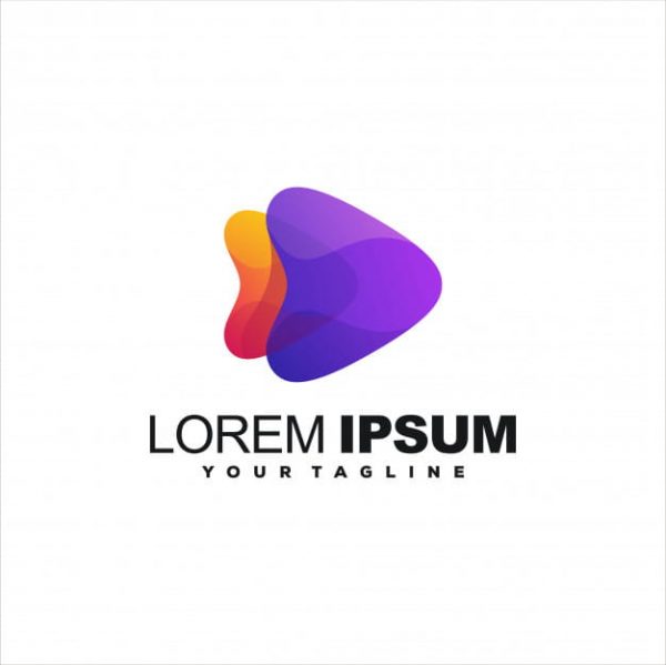 Awesome play gradient logo (Turbo Premium Space)
