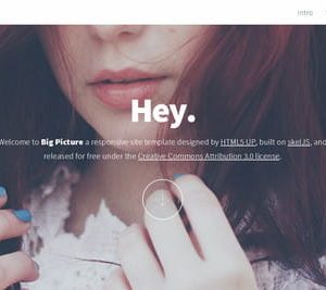 Big Picture HTML5 Template
