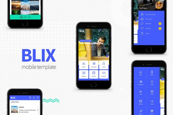 Blix - HTML Mobile Template