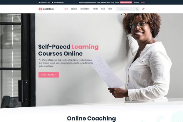 Bookflare - A Modern Education & LMS WordPress The