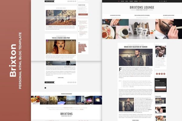 Brixton - Minimal & Personal HTML Blog Template