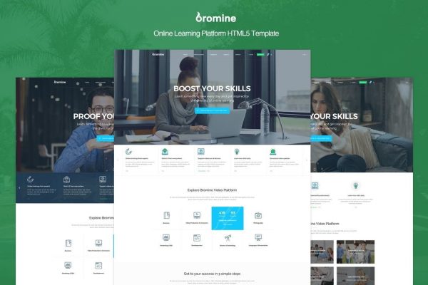 Bromine - Online Learning Platform HTML5 Template