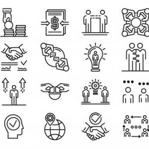 Business cooperationicons