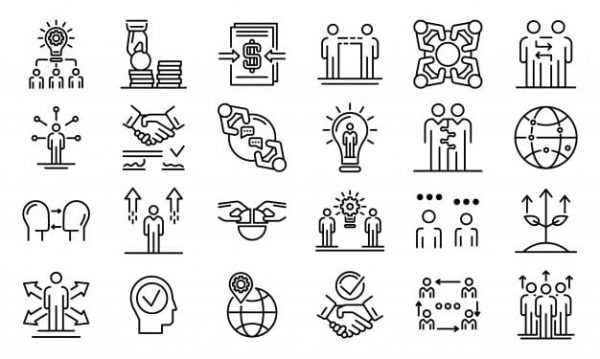 Business cooperationicons