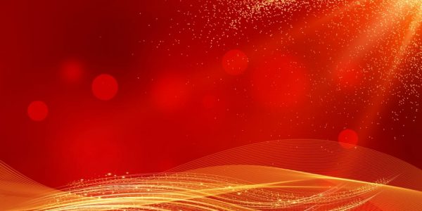 Chinese Style New Year Red Gold Background Material