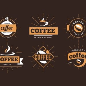 Coffee shop logo retro