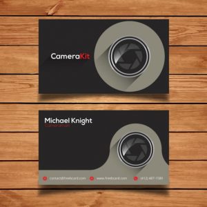 Corporate card template for photography