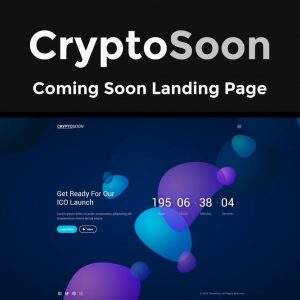 CryptoSoon - Coming Soon Template