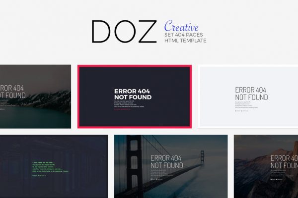 DOZ - Creative 404 Pages
