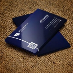 Dark Blue Business Card