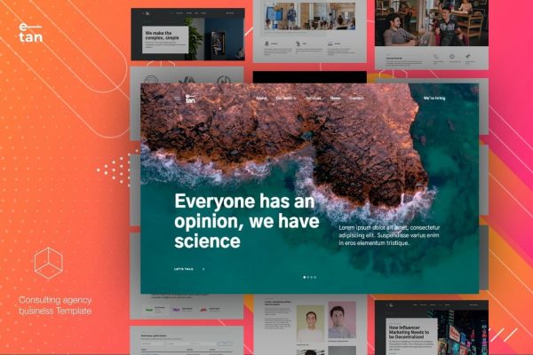 E—tan - Digital Consulting Agency HTML Template