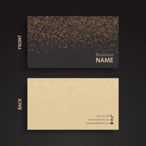 Elegant business card with two colors