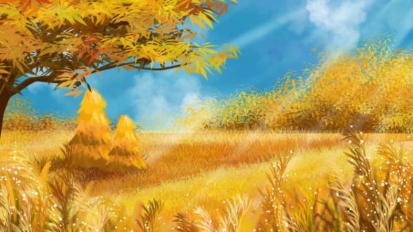 Fall Autumnal Autumn Landscape Autumn Color Illustration (Turbo Premium Space)