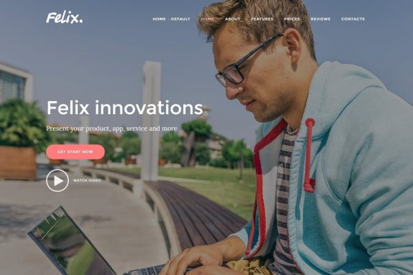 Felix. - App, Mobile, Product Landing Page