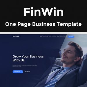 FinWin - One Page Business Finance Template