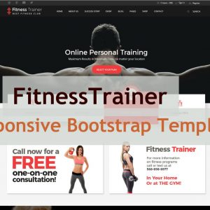 FitnessTrainer - Responsive Bootstrap Template