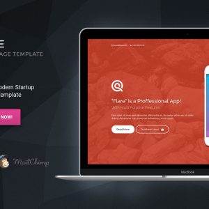 Flare - HTML App Landing Page Template