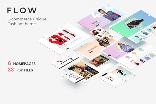 Flow - Clean, Minimal Store PSD Template