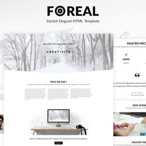Foreal - Minimal Business HTML5 Template