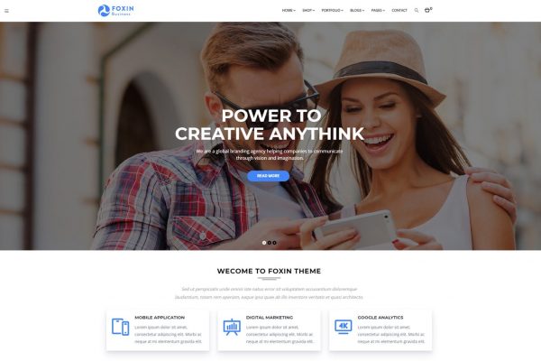 Foxin - Responsive Business WordPress Theme