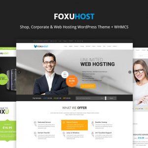 FoxuhHost - Web Hosting WordPress Theme + WHMCS